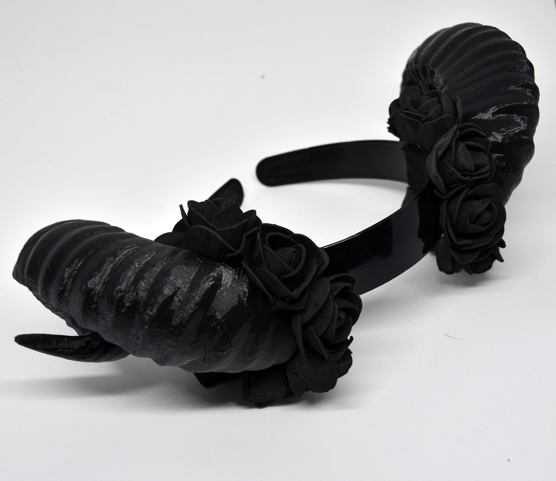 Black Ram Cosplay Horns Headband