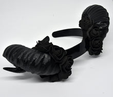 Load image into Gallery viewer, Black Ram Cosplay Horns Headband
